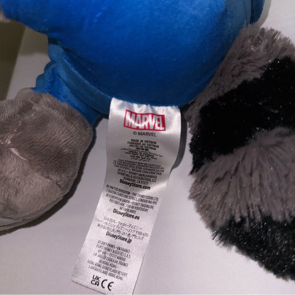 Disney Rocket Raccoon Plush Big Feet Guardians Of The‎ Galaxy Stuffed Toy - Picture 3 of 4